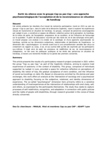 Illustration de la publication : Explorer l’autonomie à partir des vécus : une recherche participative et citoyenne